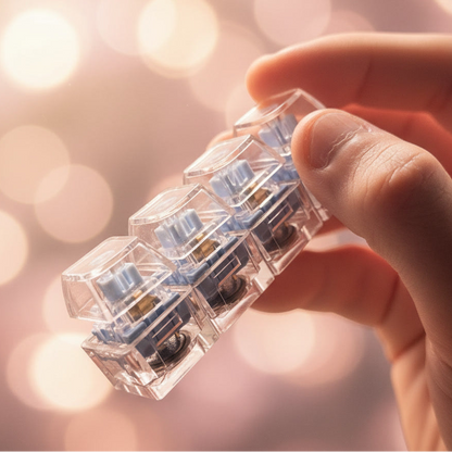 Pisifik Premium Şeffaf Işıklı Klavye Anahtarlık